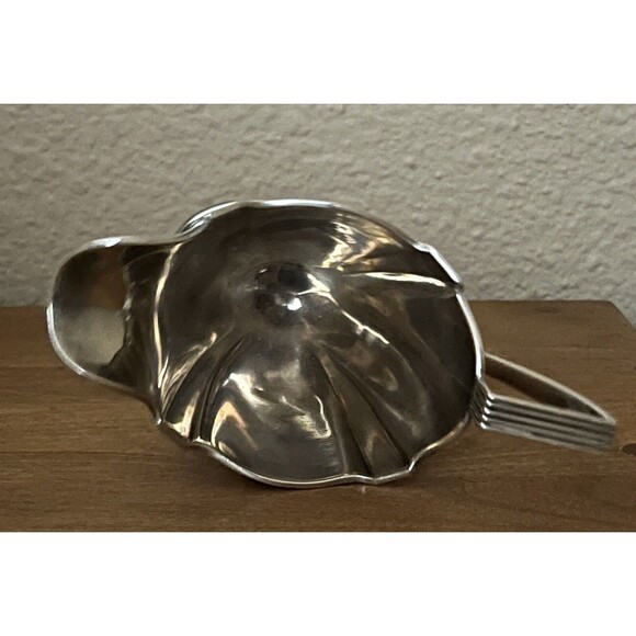 Gorham‎ Sterling Creamer Vintage 1933 Plymouth Art Deco Gold Wash 5/8 Pt No Mono - Picture 8 of 10